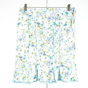 JKIA California – Floral Cotton Blue Skirt – 12